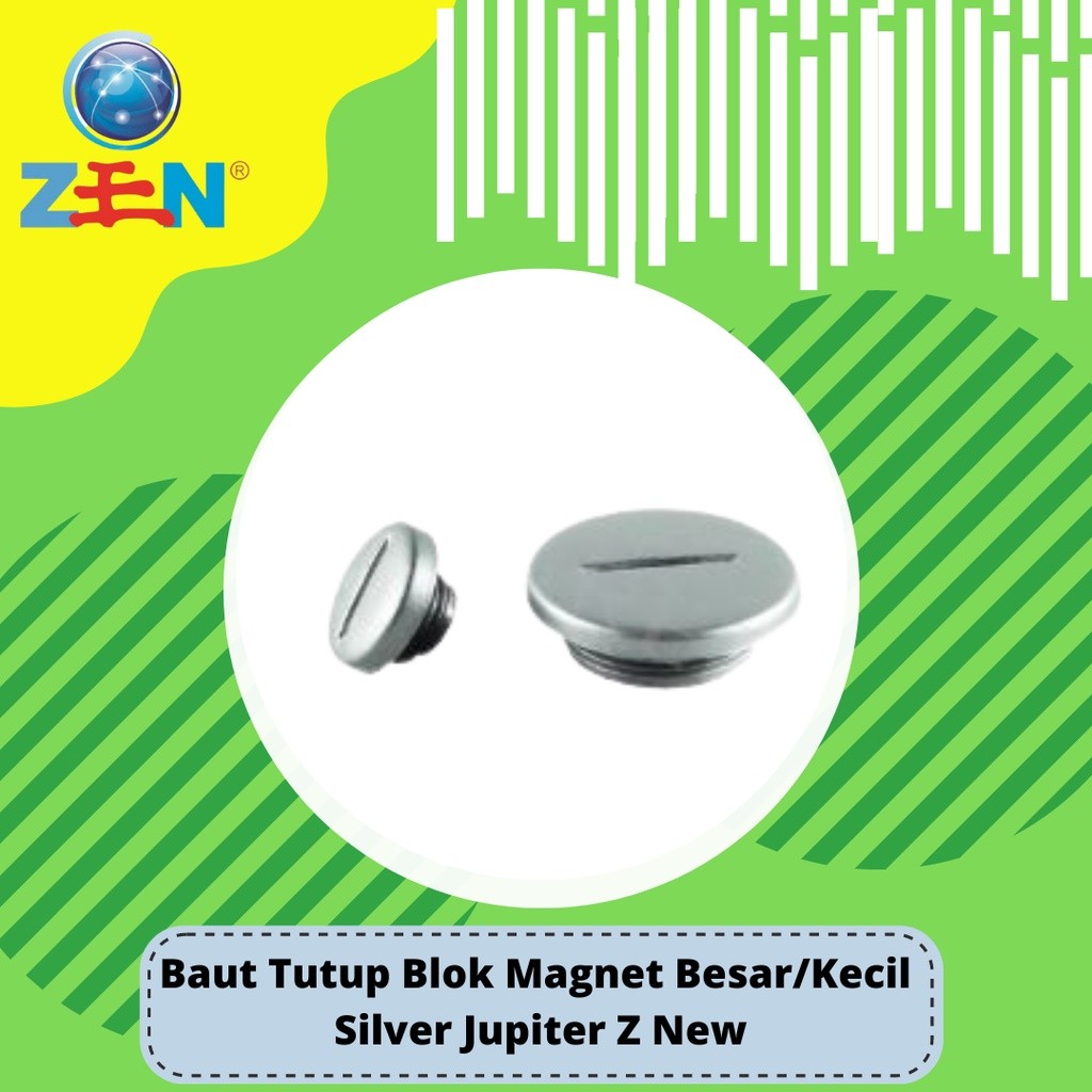 Tutup Baut Blok Bak Magnet Besar Kecil Silver Jupiter Z, Old Burhan