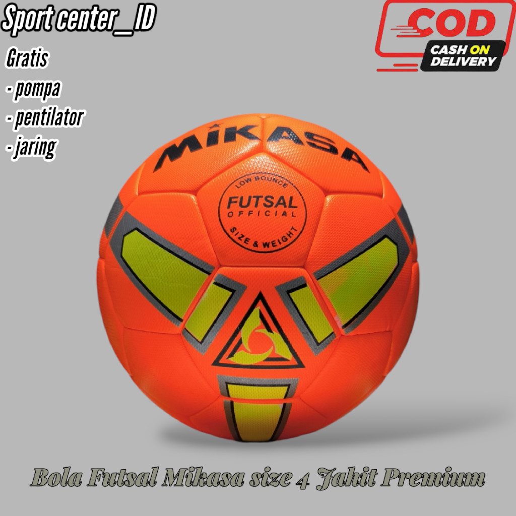 [PREMIUM ORIGINAL] Bola futsal mikasa size 4 bola kaki futsal dewasa anak asli murah bola jahit kual