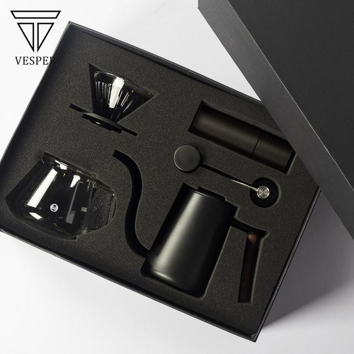 Promo Timemore C3 pour over set fish youth black white hampers gift box - C3FYOUTH-WHT