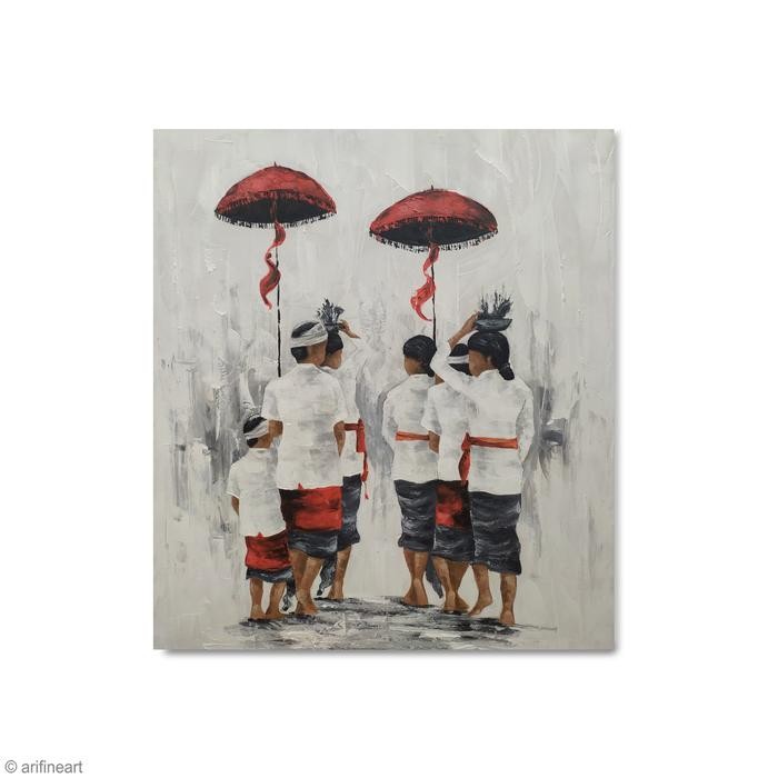 Lukisan Modern Minimalis Bali Melasti