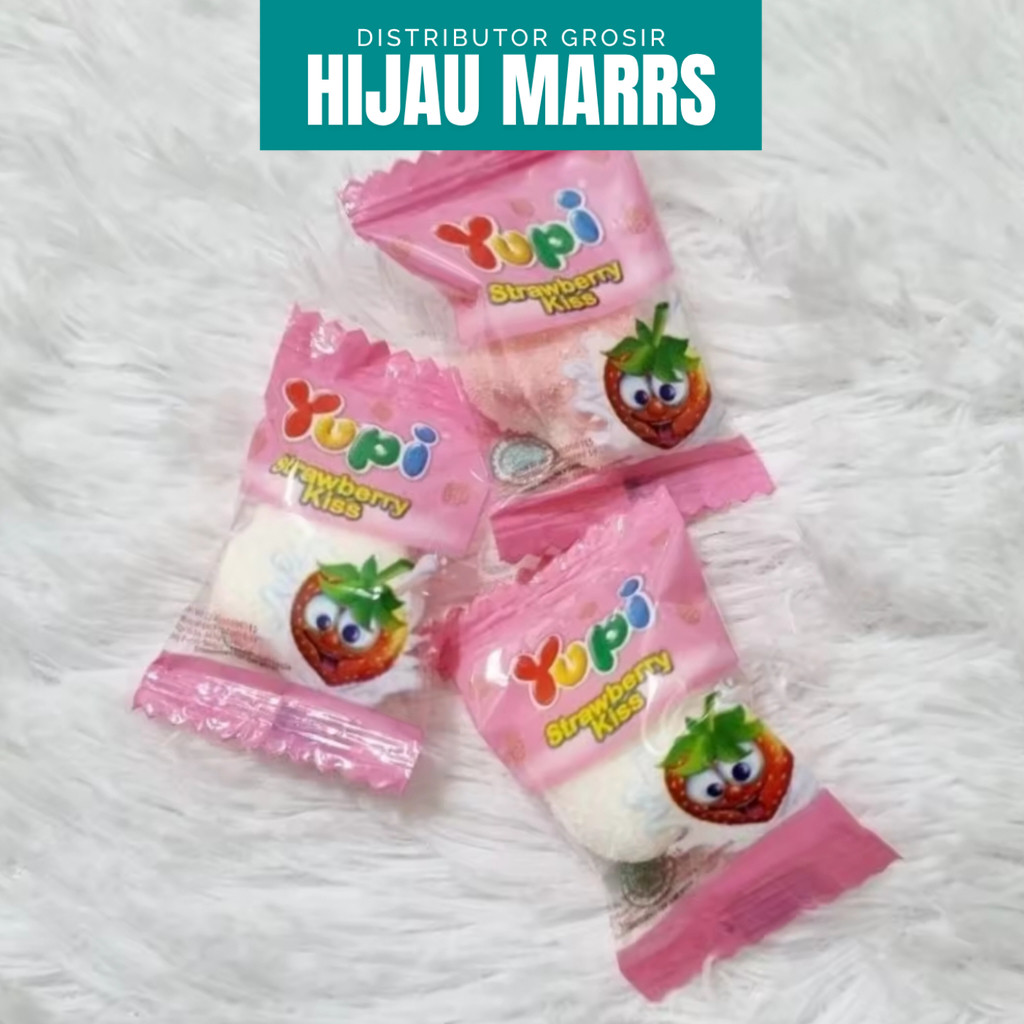 

HM ~ 1 butir Permen Jelly Yupi Bag Strawberry Kiss / Fruity Puff / Mango 2,5g
