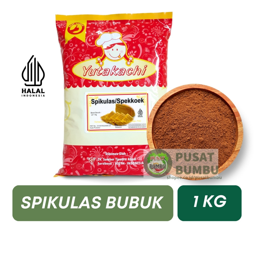 

Bubuk Spikulas 1Kg Yutakachi / Spekoek / Spikuk / Spekuk / Spikoe / Spekulas / Pusat Bumbu