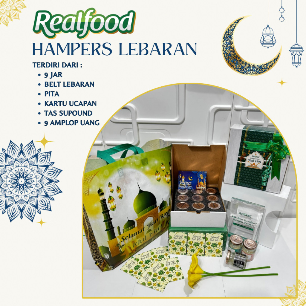 

Realfood Hampers Isi 9 Jar Dan 6 Jar Box Putih