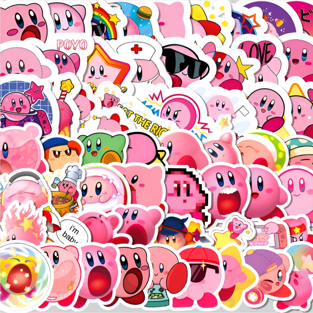 

Stiker Cutting Pack Stiker Kartun Kirby Isi 100Pcs Series Aesthetic Lucu Keren Untuk Koper Bahan Vynil