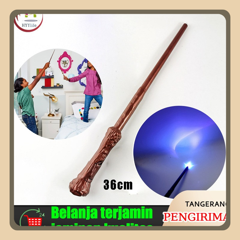 Mainan Tongkat Sihir Harry Potter Lampu + Suara Tongkat Sihir Replika Harry Potter Magic Wand