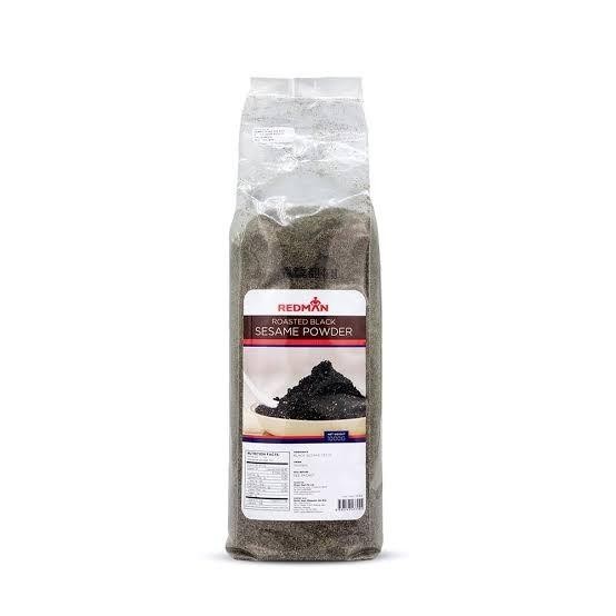 

Redman Roasted Black Sesame Powder/Bubuk Wijen Hitam Panggang Kemasan Ori 1kg