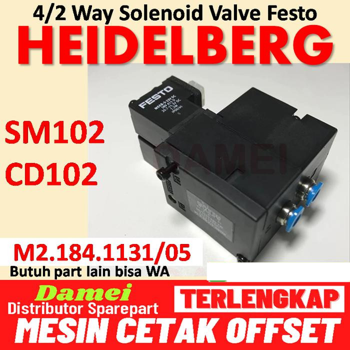 Solenoid Valve SM102 CD102 M2.184.1131 Heidelberg  Valve Festo M2.184.1131/05