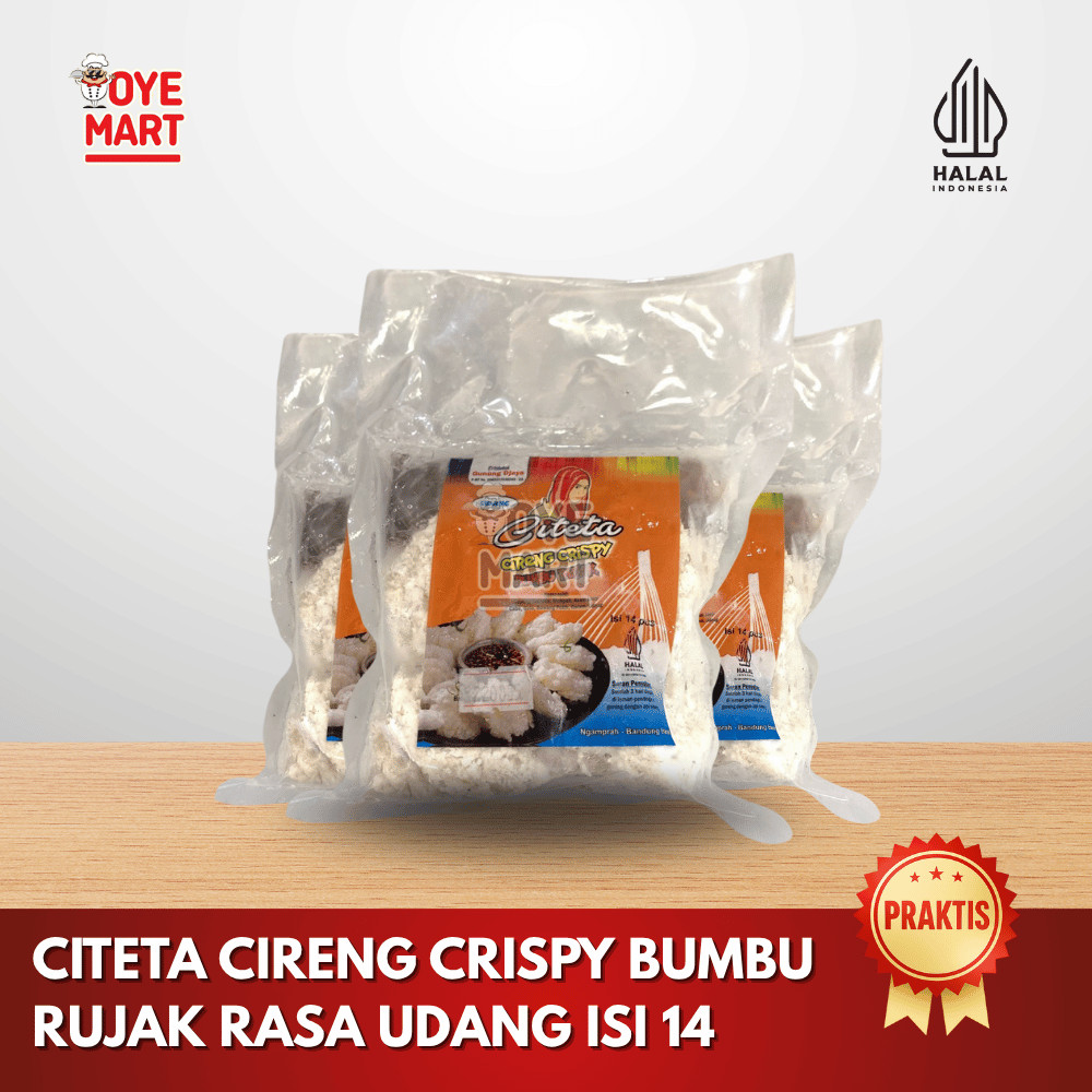 

CITETA CIRENG CRISPY BUMBU RUJAK ISI 14PCS RASA UDANG