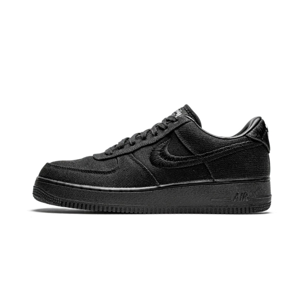 NK Air Force 1 Low X Stussy Fossil Stone Black