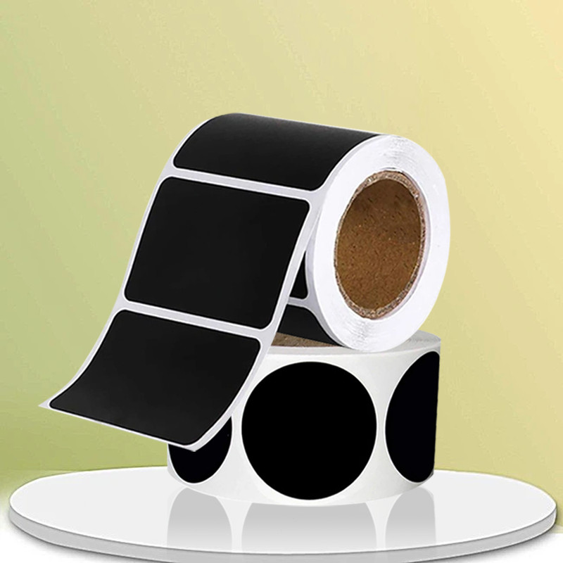

300pcs Chalkboard Label Stickers Sticker Jam Chalkboard Waterproof Labels Stickers Stiker Label Hitam Persegi