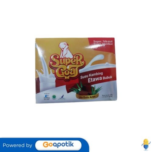 

Super Goat Susu Kambing Etawa Bubuk Plus Gula Aren 250 Gram Box