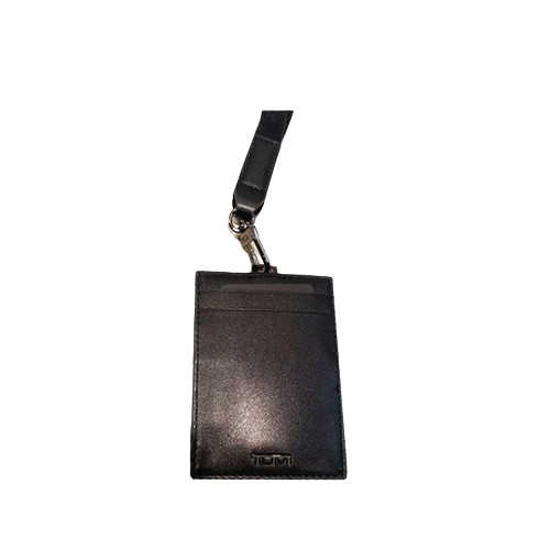 

SLG Identification Card Lanyard - Black Leather