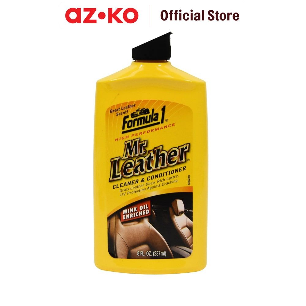 AZKO Formula 1 Pembersih Jok Kulit Mr Leather 237 ml Pasta Penghilang Noda Bahan Kulit Pembersih Jok