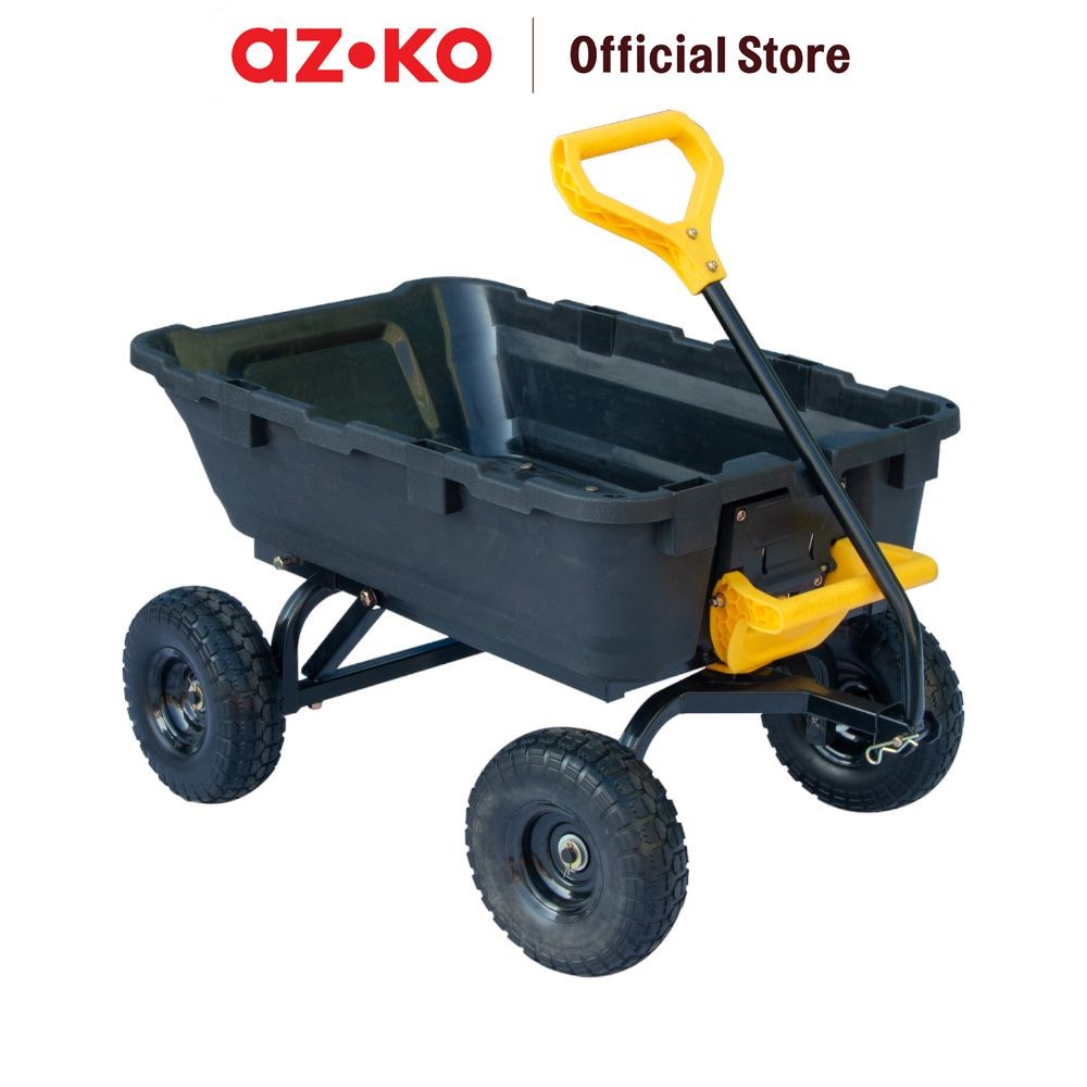 AZKO Krisbow Troli Barang 270 Kg - Hitam Alat Pengangkut Barang Dengan Roda Wheels Cart Troli Kardus