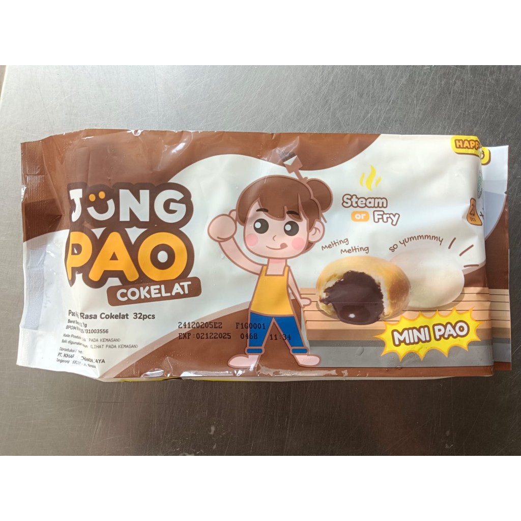 

Jung Pao Mini Pao Isi Cokelat Isi 32 Pcs