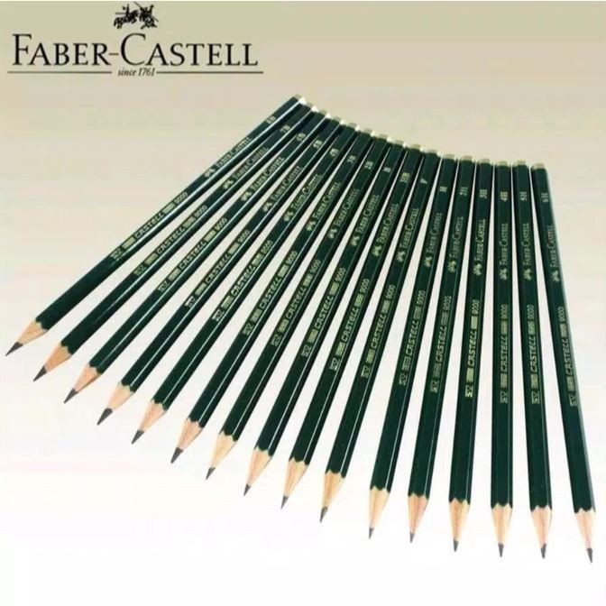 

(SKR) Pensil Faber-Castell 2B 3B - Pencil Faber Castell 9000 Alat Tulis Pena 2 3 B Ujian Sketsa Ecer Satuan