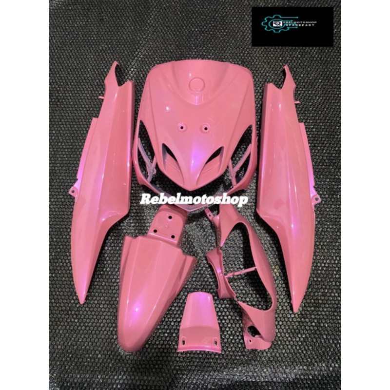 Cover full body halus Yamaha mio smile warna pink lembayung ungu