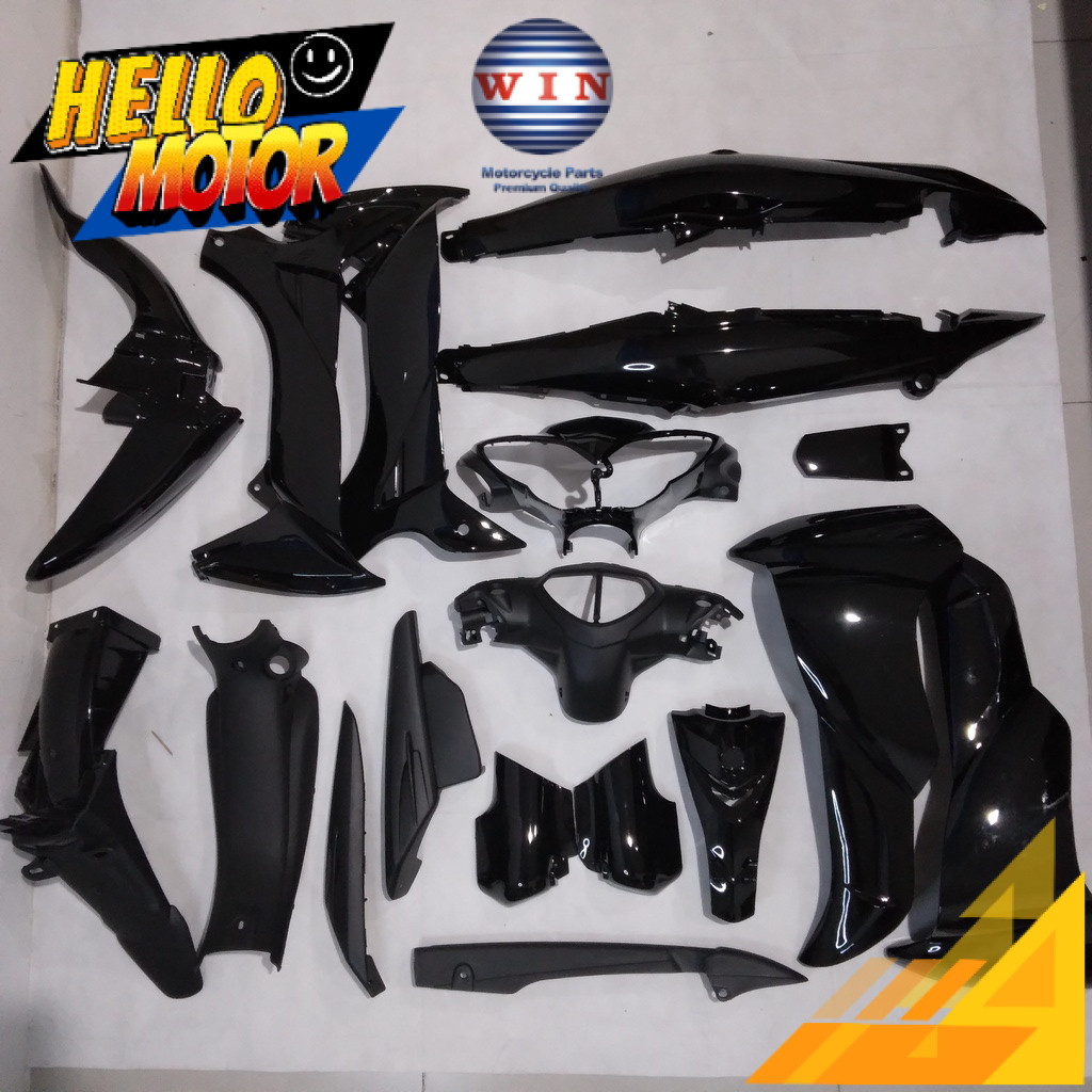 Full Body Jupiter Z Burhan 2006 2007 2008 Hitam WIN | complete set bodi lengkap komplit kasar halus 