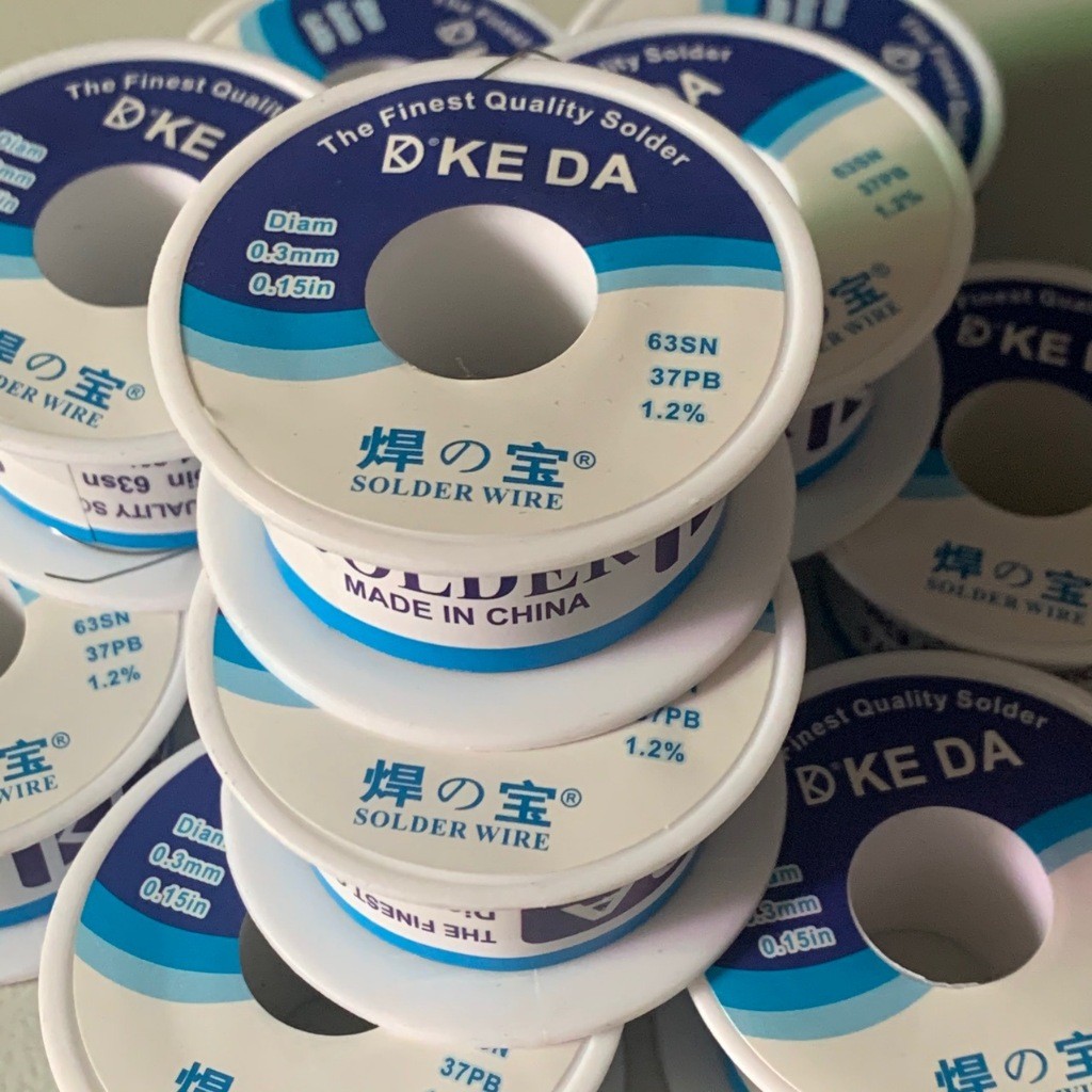 (KEDA) TIMAH GULUNG KE DA 0,3 MM TENOL PASTA SOLDER WIRE KAWAT