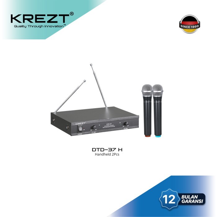 PROFESSIONAL WIRELESS MICROPHONE KREZT SYSTEM DTD-37 HANDHELD - DTD-37H