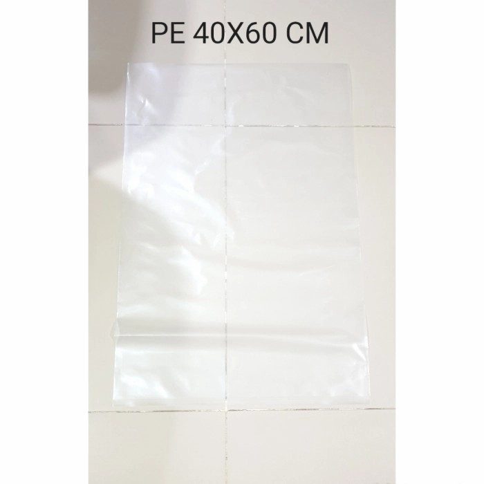 

Kantong Plastik Bening ukuran 40x60 cm - PE 40x60 cm tebal 0,8m