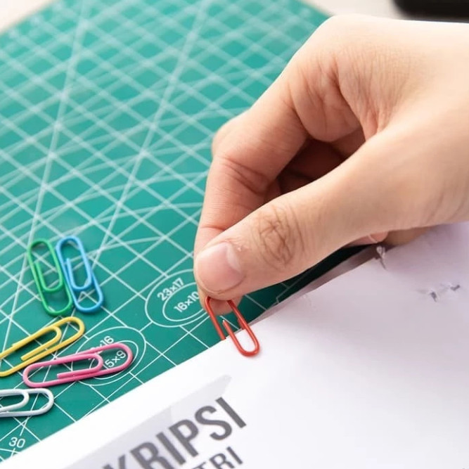 

BOBOMARTS DELI Paper Clips Klip Kertas Warna Paper Clips Silver PUSH PIN Deli