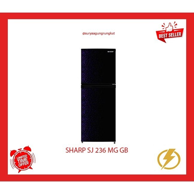 KULKAS SHARP 2 PINTU - SJ 236 MG GB