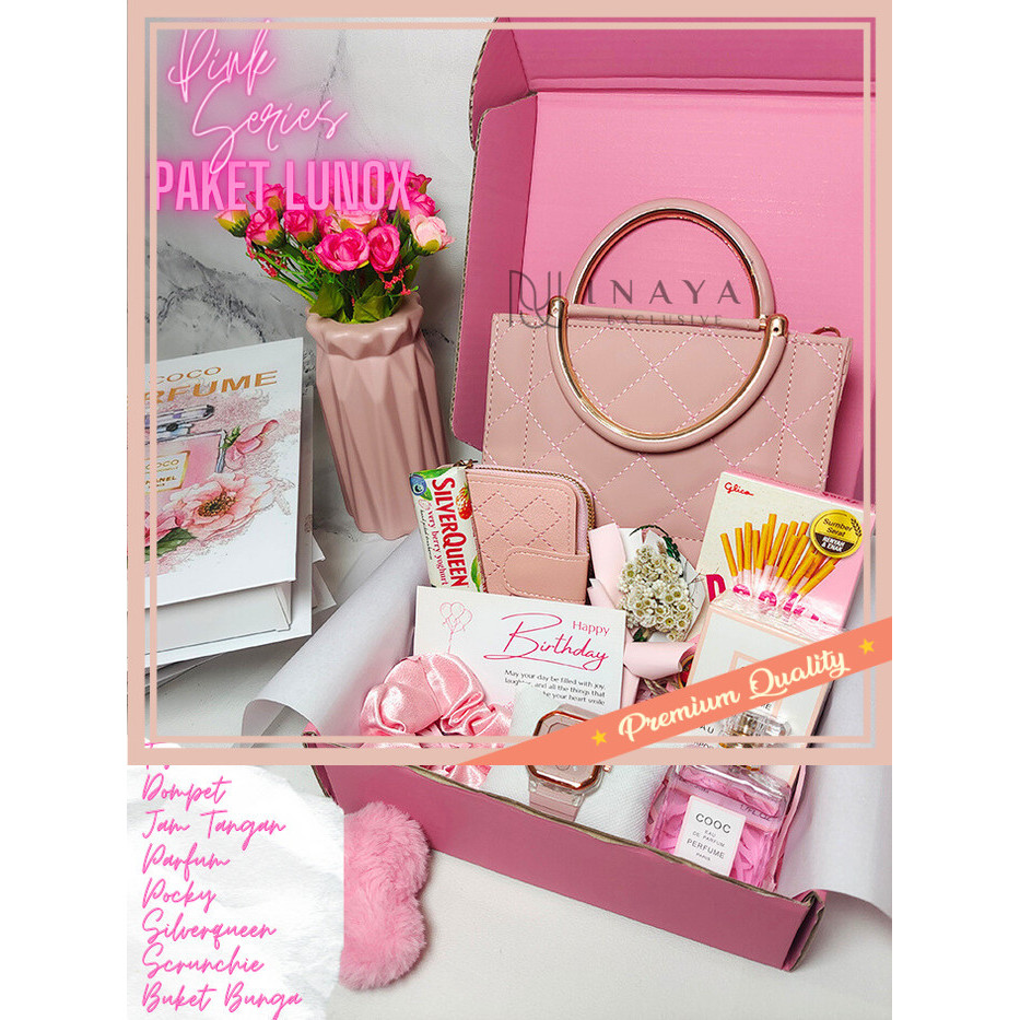 Hampers Lebaran Unik Lucu Murah Keren buat Pacar / INAYA Premium Hampers Cewek Pink Series Aesthetic