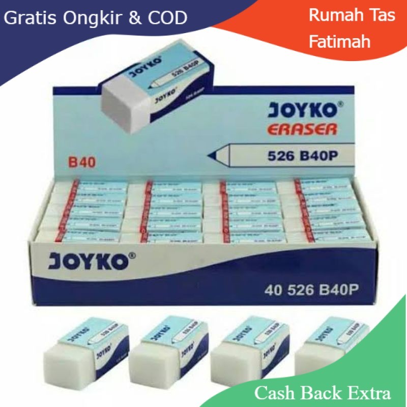 

Promo (ISI 40PCS) PENGHAPUS PENSIL JOYKO 1 PAK PENGHAPUS PENSIL JOYKO MURAH By Rumah Tas Fatimah