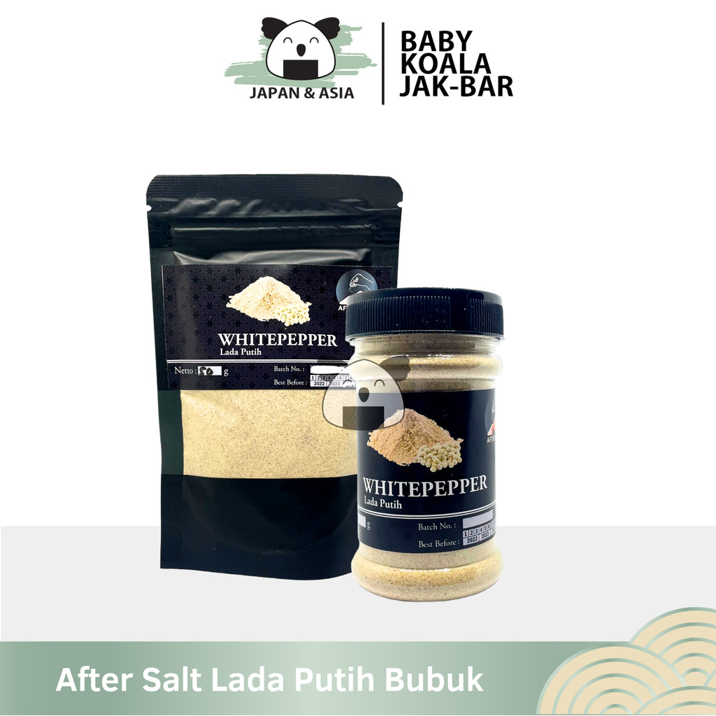 

AFTER SALT Lada Putih Butir & Bubuk 50 g | Merica Murni Asli Tanpa Pemutih - BKJ