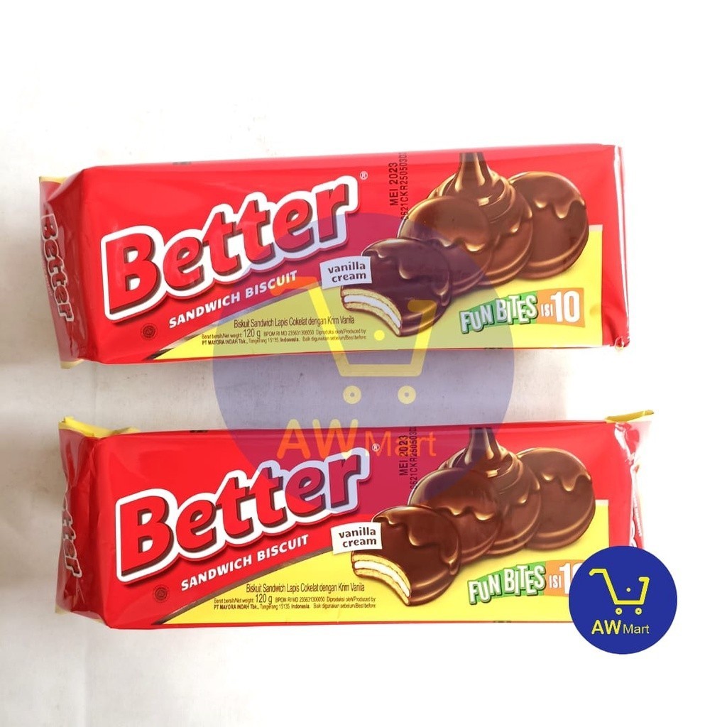 

BISKUIT BETTER 100 GRAM ISI 10