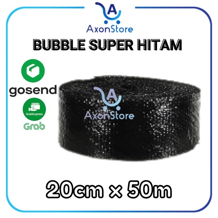 

GROSIR BUBBLE WRAP SUPER HITAM 20 X 50 CM Super Tebal