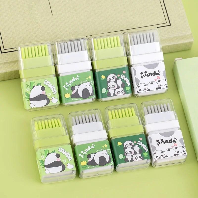 

Kawaii Panda Rubber Erasers Creative Eraser With Cleaning brushes Student Correction Tool School Office Stationery Supplies