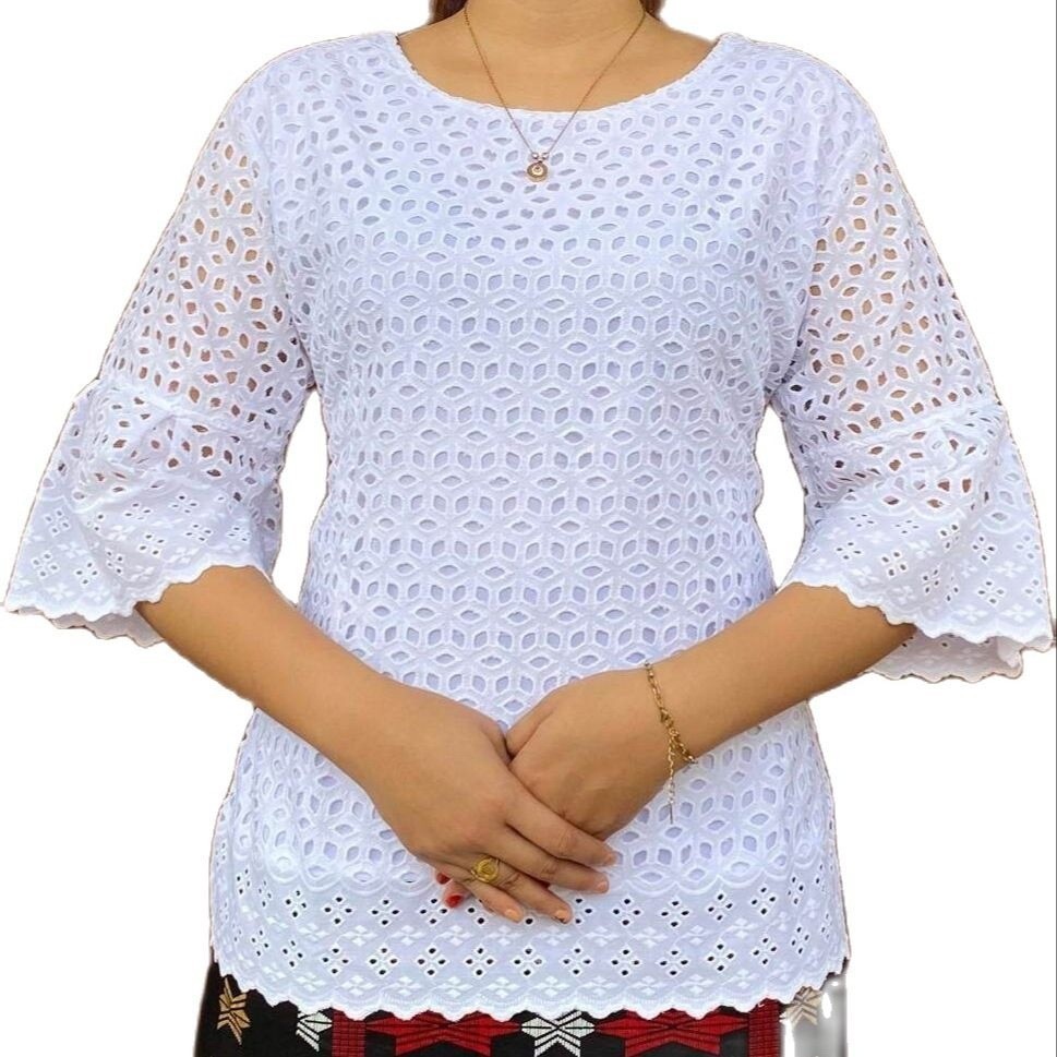 CLS Blus Katun Bolong Khusus Hitam Putih