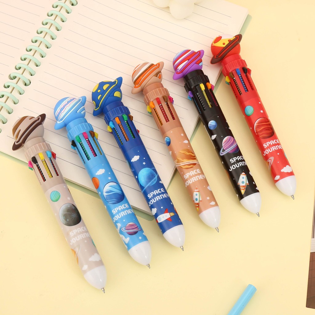 

PULPEN GEL MEKANIK 0,5 MM 10 WARNA TINTA BERBEDA KARAKTER PLANET SATURNUS DIFFERENT COLOR I 3D