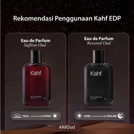 KAHF EAU DE PARFUME EDP SAFFRON OUD & REVERED OUD ALL VARIAN 100ML