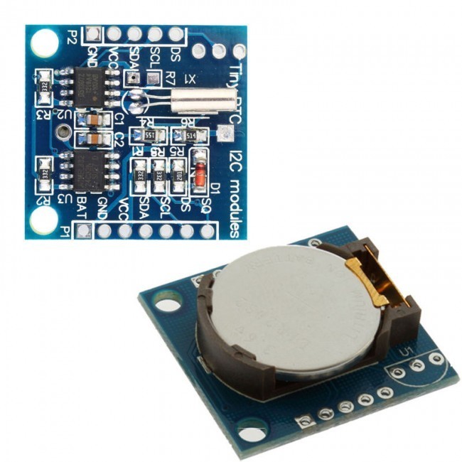 RTC DS1307 AT24C32 RTC I2C DS1307 + EEPROM AT24C32 Module RTC 1307 Modul RTC Modul Waktu jam