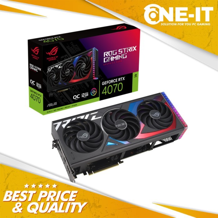 VGA ASUS ROG Strix GeForce RTX 4070 12GB GDDR6X OC Edition 12G