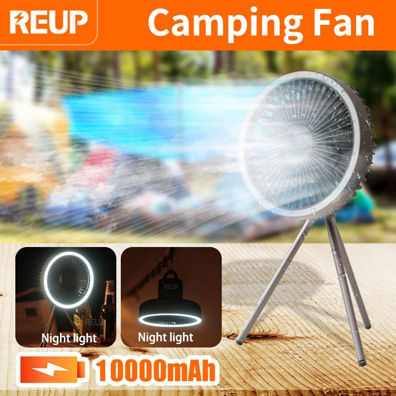 

- REUP Kipas Angin Rechargeable with Lampu LED - DQ212 -