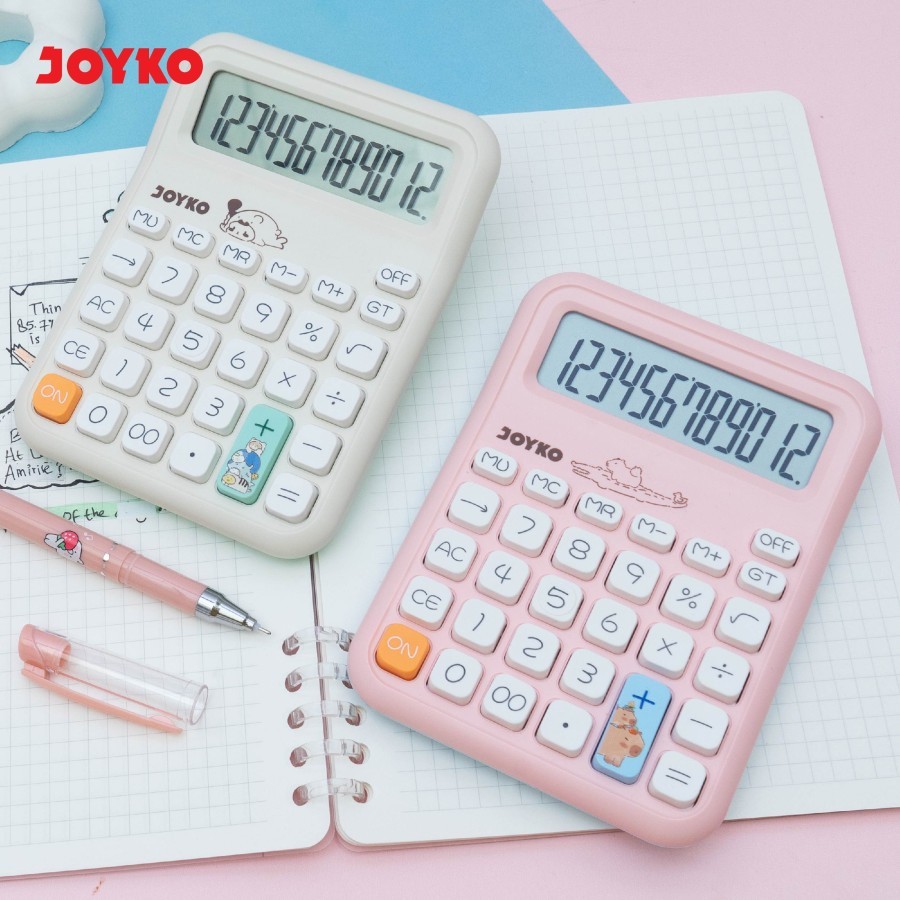 

STYLIST COLOR CALCULATOR JOYKO CC-72CO - KALKULATOR FANCY IMUT WARNA DESKTOP MEJA