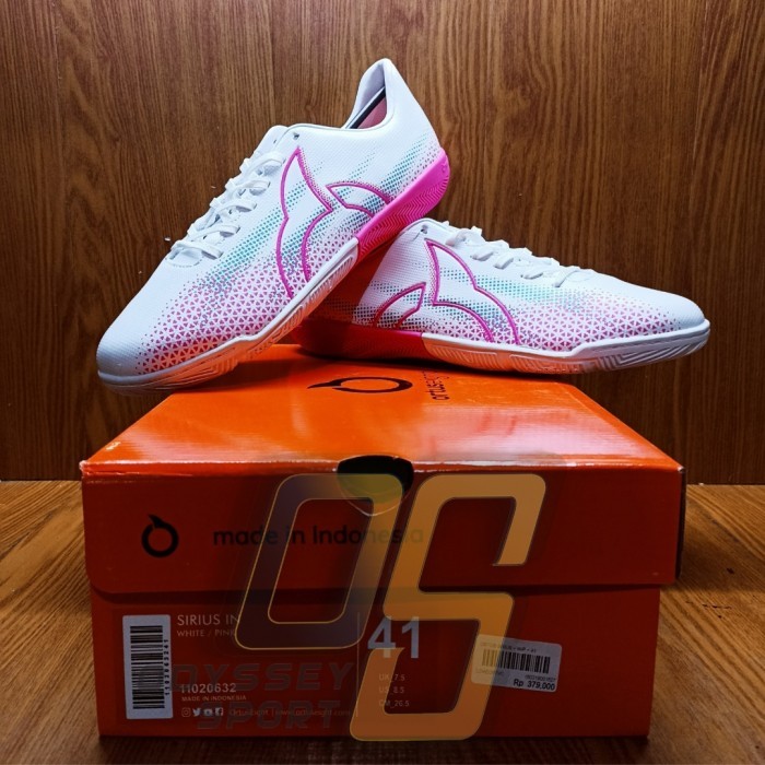 Sepatu Futsal Ortuseight SIRIUS (White/Pink) 100% ORIGINAL - 38