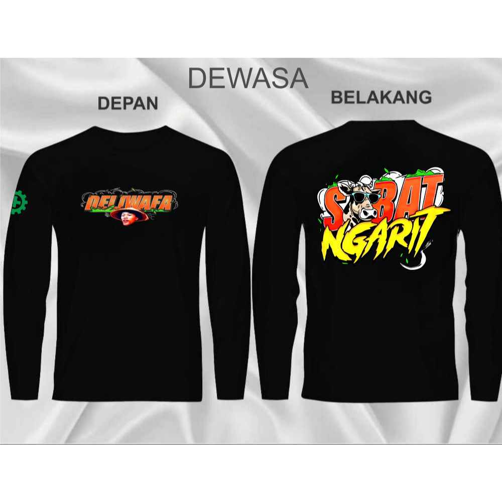 Kaos Sobat Ngarit Desain  Unisex-Kaos Distro Sobat Ngarit Kata Kata Mas Iyun Viral Gus Idam Lengan P