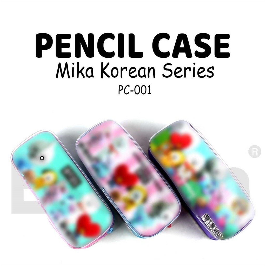 

Kotak Pensil Mika Tebal Korean 001 / Tempat Pensil Fancy Karakter