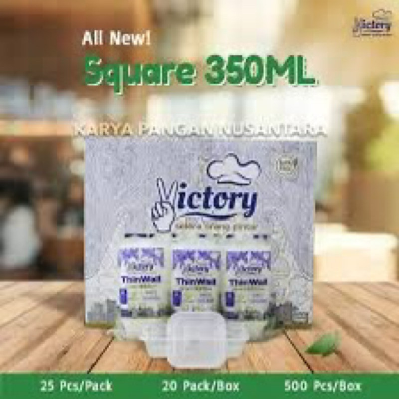 Thinwall Kotak Square 350 ml Victory