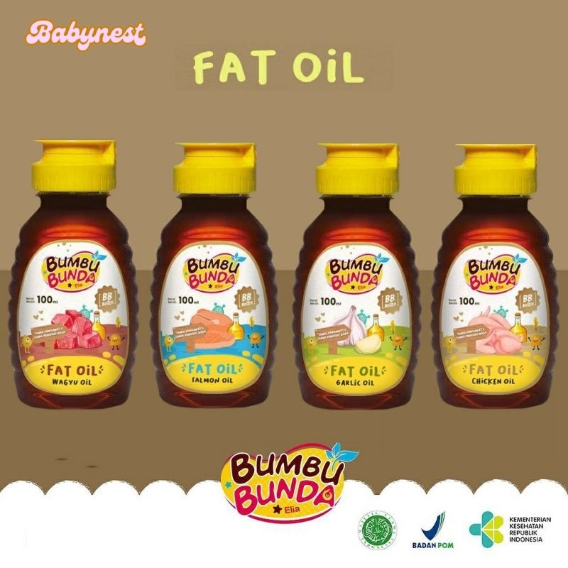 

Bumbu Bunda Elia Chicken Fat Oil | Beef Fat Oil | Minyak MPASI | BB Booster MPASI