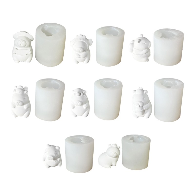 

Portable Silicone Molding Tool Capybara Shaped Aromatherapys Making Mold Dropship