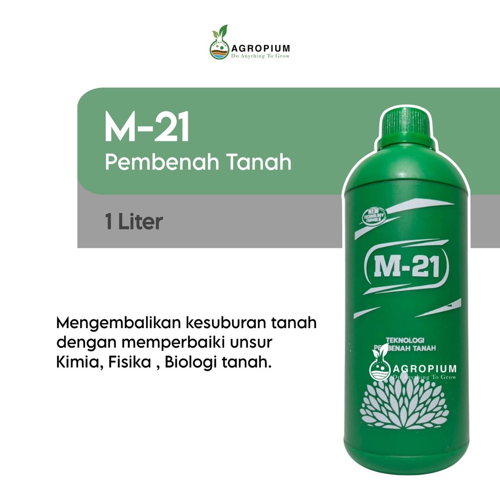 Pupuk M-21 Dekomposer 1 Liter Pembenah dan Penyubur Tanah