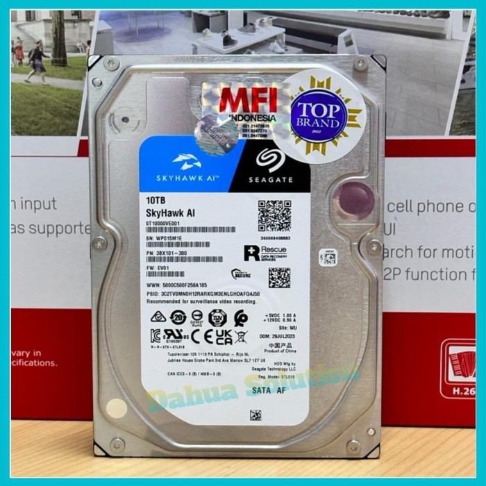 Hardisk 10TB Seagate Skyhawk AI MFI HDD 10TB Internal Surveillance