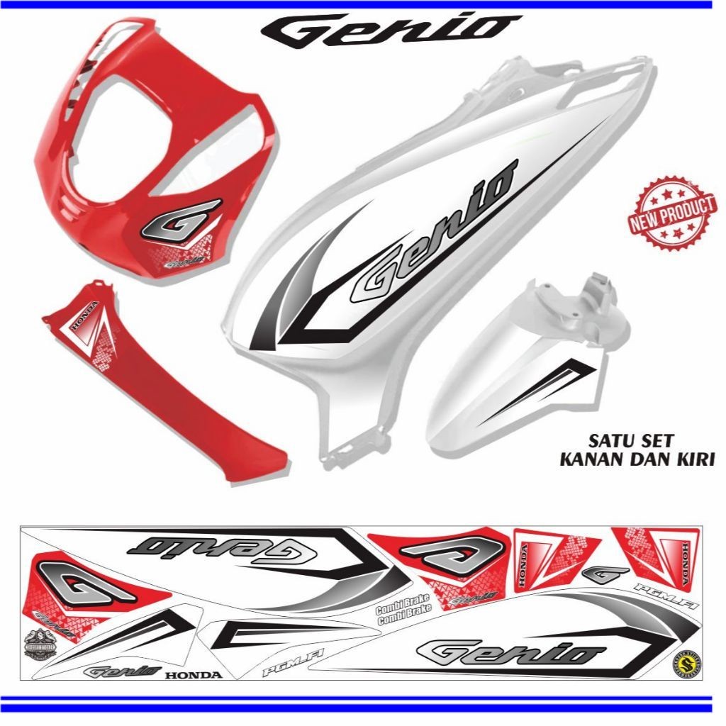 STRIPING MOTOR GENIO / STRIPING GENIO VARIASI VARIASI