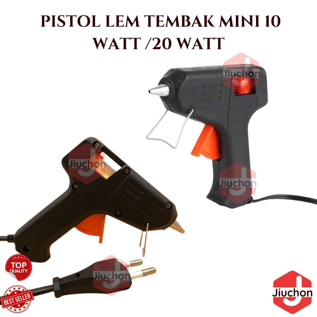 

PISTOL LEM TEMBAK MINI 10 WATT / 20 WATT ALAT PISTOL LEM TEMBAK LISTRIK HOT MELT GLUE GUN ON-OFF KERAJINAN TANGAN